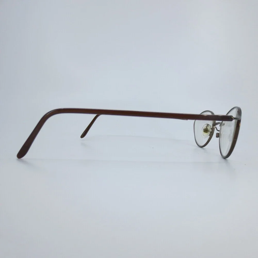 Giorgio Armani 1010 1126 Oval Eyeglasses Bronze Brown Metal Italy 48-17-130